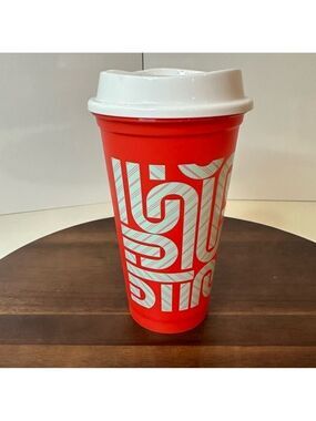 Starbucks 2020 Color-Changing Reusable Hot Cup – Red Candy Cane Design (16 oz)